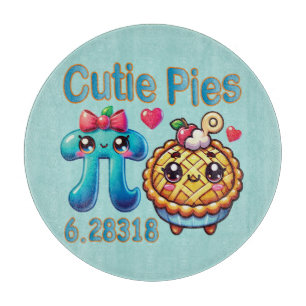 Leuke "Cutie Pies" Schattigee Pi Symbool & Pie Pun Snijplank