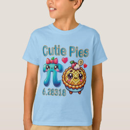 Leuke "Cutie Pies" Schattigee Pi Symbool & Pie Pun T-shirt