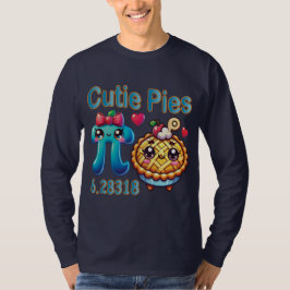 Leuke "Cutie Pies" Schattigee Pi Symbool & Pie Pun T-shirt