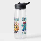 Leuke "Cutie Pies" Schattigee Pi Symbool & Pie Pun Waterfles (Links)