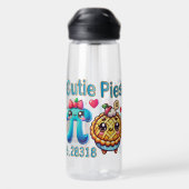 Leuke "Cutie Pies" Schattigee Pi Symbool & Pie Pun Waterfles (Achterkant)