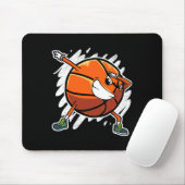 Leuke Dabbing Basketbal Ball Dab Sport Speler Muismat (Met muis)