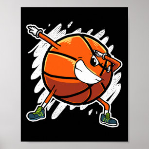 Leuke Dabbing Basketbal Ball Dab Sport Speler Poster