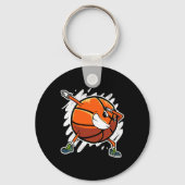 Leuke Dabbing Basketbal Ball Dab Sport Speler Sleutelhanger (Voorkant)
