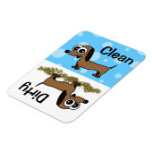 Leuke Dachshund Clean / Vuile Vaatwasser Magnet Magneet (Linkerzijde)