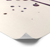 Leuke Dachshund Dog in de Waterverf Poster (Hoek)