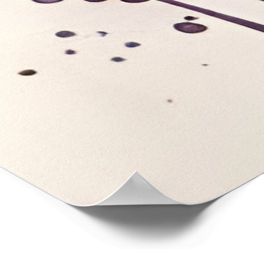 Leuke Dachshund Dog in de Waterverf Poster (Hoek)