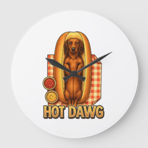Leuke Dachshund Hot Dog Grapjas Mopshond Grote Klok