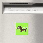 Leuke Dachshund Pawprint magneet (Insitu (Vaatwasser))