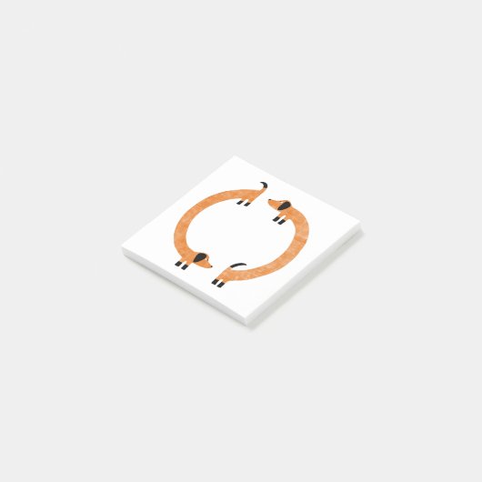 Leuke Dachshund Post-it® Notes (Schuin)