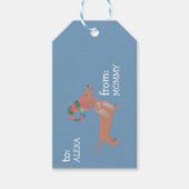 Leuke Dachshund puppies hondenliefhebber tot vanaf Cadeaulabel (Voorkant)