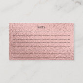 Leuke Dachshund Pups Pet Grooming Chique Roos Goud Visitekaartje (Achterkant)