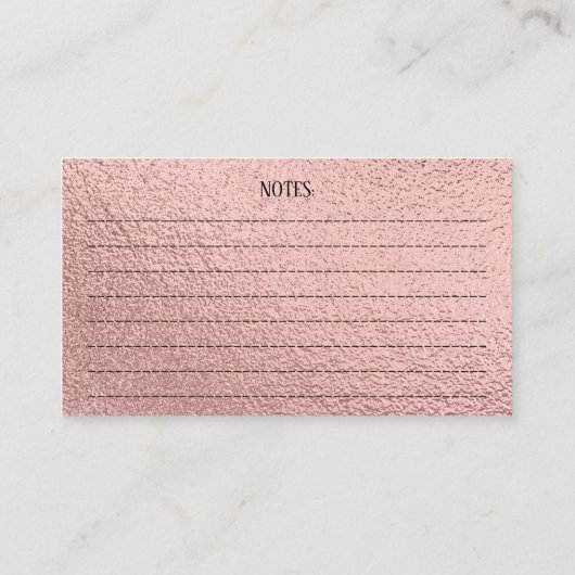 Leuke Dachshund Pups Pet Grooming Chique Roos Goud Visitekaartje (Achterkant)