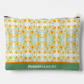 Leuke Daffodil Bloemen Patroon Aangepaste Accessoi Etui (Achterkant)