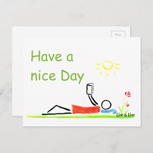 leuke dag briefkaart (Voorkant / Achterkant)