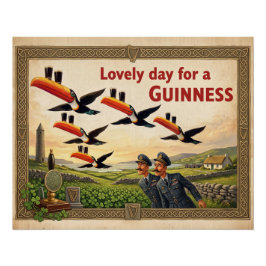 Leuke dag voor een Guinness Premium Kunstposter Perfect Poster