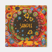 Leuke Daisy Flowers Custom Inspirivity Magnet (Voorkant)