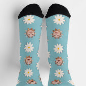 Leuke Daisy Print Custom Afbeelding Sokken (Top)