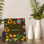Leuke Daisy Yellow Fun Floral Whimsical Gepersonal Fotoplaat<br><div class="desc">gele bloemige schildersezel plaque- , grillig en stijlvol kunstwerk gemaakt om te inspireren en op te tillen. Kleurrijk, bloemontwerp voegt enkele positieve vibes toe aan je dag. Deze leuke, trendy schildersezel plaquettes maken geweldige inspirerend koekjes voor familie, vrienden, collega's, docenten, enz.. Personaliseer met een naam of monogram voor een echt...</div>