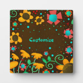 Leuke Daisy Yellow Fun Floral Whimsical Gepersonal Fotoplaat (Voorkant)