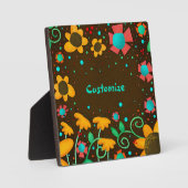 Leuke Daisy Yellow Fun Floral Whimsical Gepersonal Fotoplaat (Voorkant)