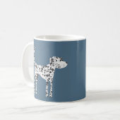 Leuke Dalmatische hond Koffiemok (Voorkant links)