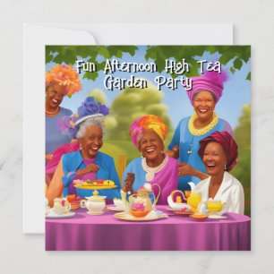 Leuke Dames Middag High Tea Garden Party Etnisch Kaart