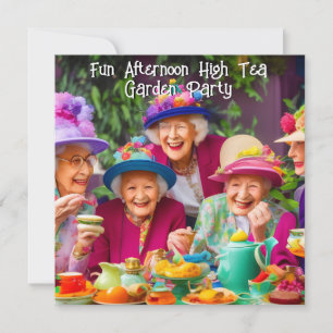Leuke dames middag high tea tuinfeest 2 kaart