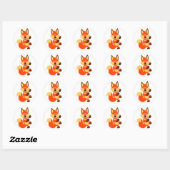 Leuke Dancing Cartoon Fox Sticker (Vel)