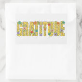 Leuke dankbaarheid Bevestiging Kleurrijke Bloemen  Rechthoekige Sticker (Tas)