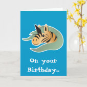 Leuke de Eenhoorn van de tijger! Kaart (Gele Bloem)