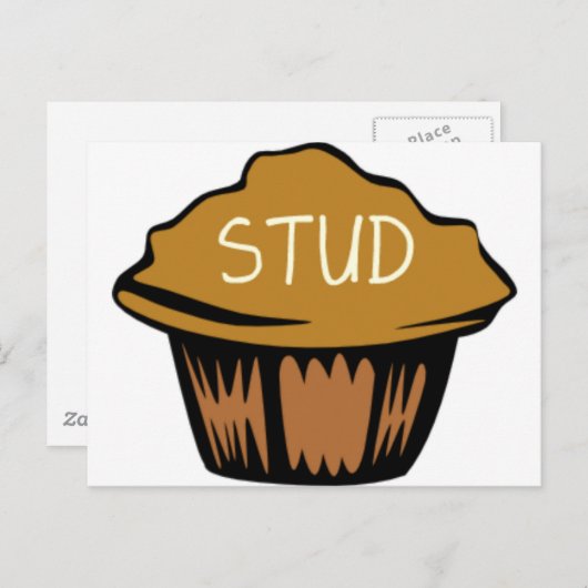 Leuke de Muffin van de nagel Briefkaart (Voorkant / Achterkant)