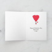 Leuke de olifantsValentijnsdag van de pret Feestdagen Kaart (Binnen)