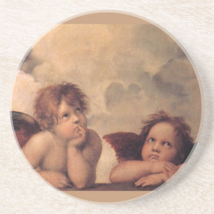 Leuke de Zegen van het Geloof van Raphael van het Zandsteen Onderzetter