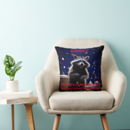 Leuke decoratieve aangepaste Valentijnsdag wasbeer Kussen