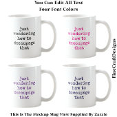 Leuke Decoupage Artiest Quote Custom 012 Funny Cra Koffiemok