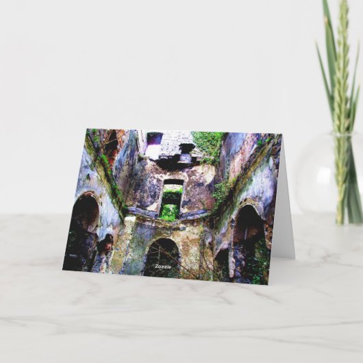 Leuke 'Decrepit gebouw' Verjaardag Kaart (Achterkant)