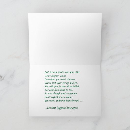 Leuke 'Decrepit gebouw' Verjaardag Kaart (Binnen)