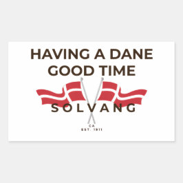 Leuke Deense mok Rechthoekige Sticker