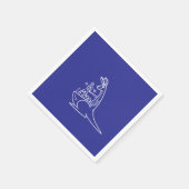 Leuke Deep Blue Kangaroo Graphic verjaardagsfeestj Servet (Hoek)