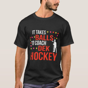Leuke Dek Hockey Coach IJshockey Lover Coach T-shirt