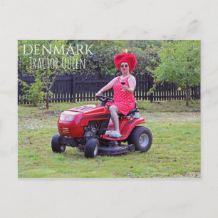 Leuke Denemarken Tractor Queen ansichtkaart! Briefkaart