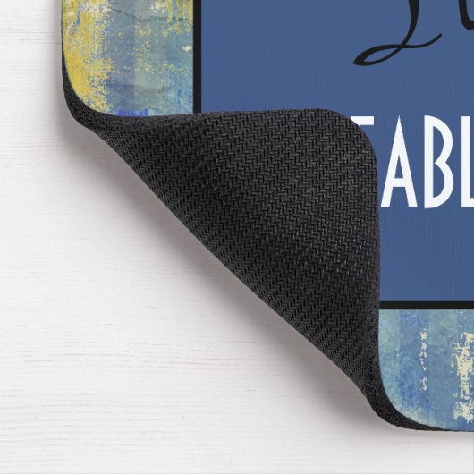 Leuke Denim Blue Pattern Fifty & FABULOUS! Birthda Muismat (Hoek)