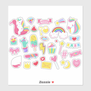 Leuke Design Bundel Eenhoorn Meisjes Fairy Sticker