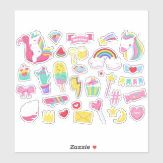 Leuke Design Bundel Eenhoorn Meisjes Fairy Sticker