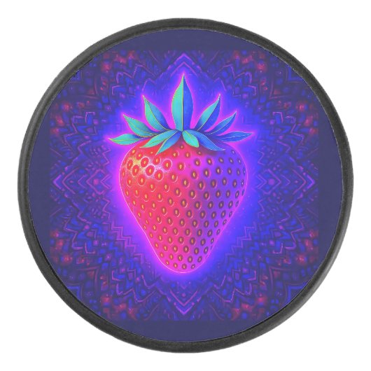 LEUKE DESSERTS (AARDBEI) HOCKEY PUCK (Voorkant)