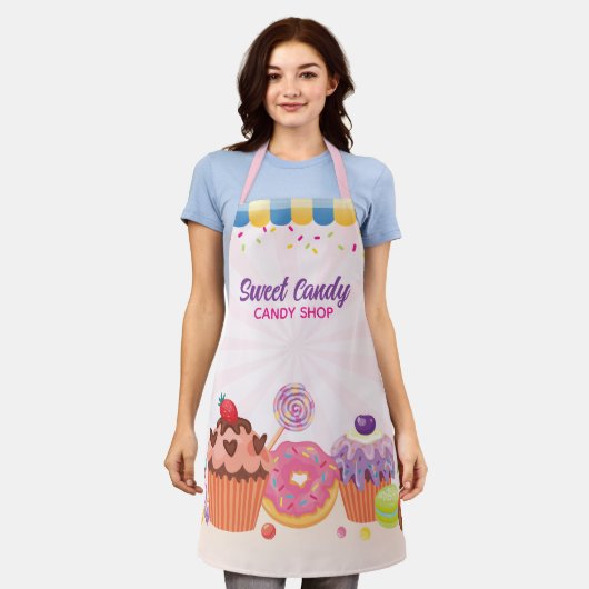 Leuke desserts en Snoepjes Keuken Schort (Gedragen)