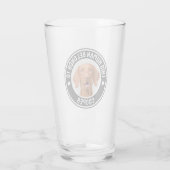 Leuke "Deze mens behoort tot" huisdierhond foto Glas (Achterkant)