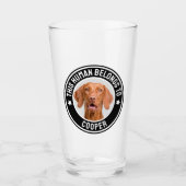 Leuke "Deze mens behoort tot" huisdierhond foto Glas (Voorkant)