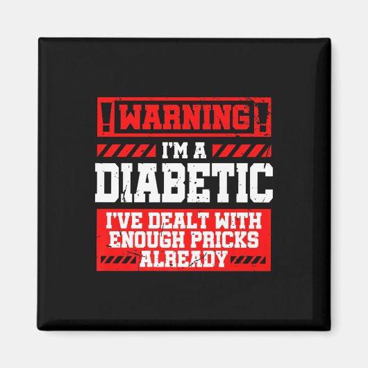 Leuke Diabetes Awareness Maand S Diabetisch Magneet (Voorkant)